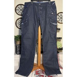 BENCH Heavy Cargo Jeans SZ 36x32 Rare HTF‎ 90's 2000's Y2K Streetwear Skater